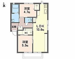 間取図画像 2LDK