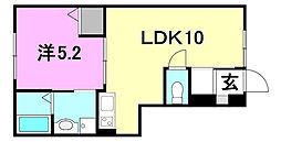 LUMIELE府中3 1LDKの間取図画像