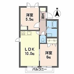 間取図画像 2LDK