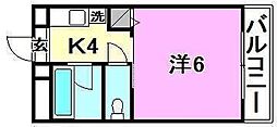 間取図画像 1K