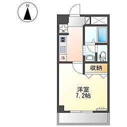 サンシャイン柳 1Kの間取図画像