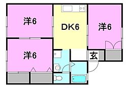 間取図画像 3DK