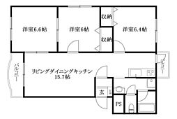 間取図画像 3LDK