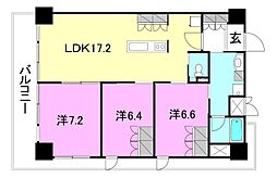 via　FIORE 2階3LDKの間取り