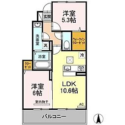 間取図画像 2LDK
