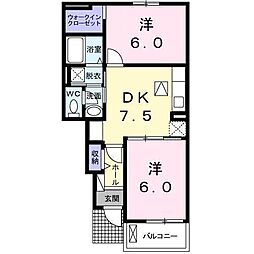 間取図画像 2DK