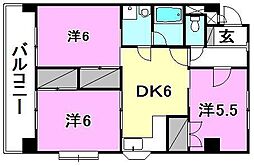 間取図画像 3DK