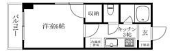 ボナール一番館 1Kの間取図画像