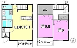 Ｐｒｅｃｅｄｅ A2 号室 2階2LDKの間取り