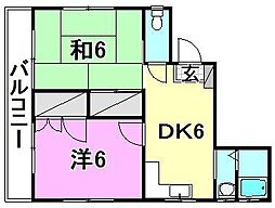 間取図画像 2DK