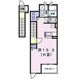 ソレイユ ワンルームの間取図画像