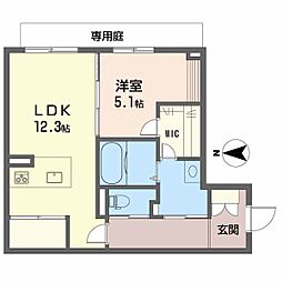 シャーメゾン・アエロポール 1LDKの間取図画像