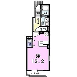 レジデンス隼 ワンルームの間取図画像