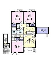 陽和 3LDKの間取図画像