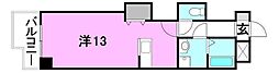 レヴェンテモンテ ワンルームの間取図画像