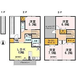 グリーンパーク西石井 4LDKの間取図画像