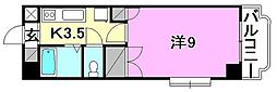 ベルメゾン古川1 1Kの間取図画像