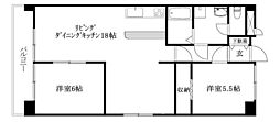 ウイン・ヴィラ 2LDKの間取図画像