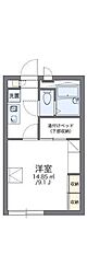 レオパレスYMLibertyPlace 1Kの間取図画像