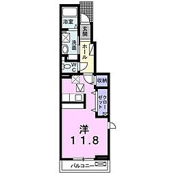 リトモフェリーチェ ワンルームの間取図画像