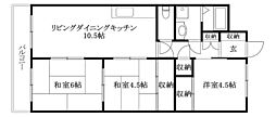 コスモ川内 3LDKの間取図画像