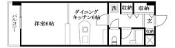 メゾン・ド・アーベリール 1DKの間取図画像