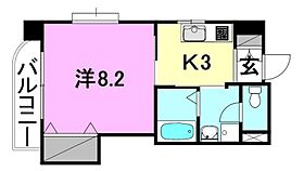 サンライズ湊町 1002 号室 ｜ 愛媛県松山市北立花町（賃貸マンション1K・10階・28.07㎡） その2