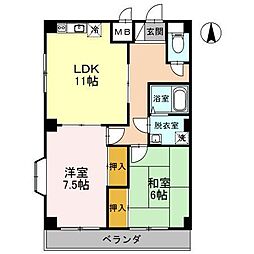 間取図画像 2LDK