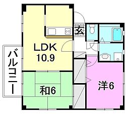 間取図画像 2LDK