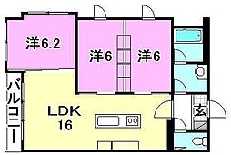 間取図画像 3LDK
