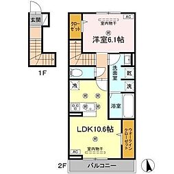 間取図画像 1LDK