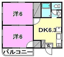 間取図画像 2DK