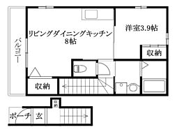 間取図画像 1LDK