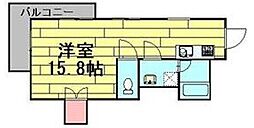ピカデリーサーカス 1階ワンルームの間取り