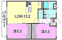 間取図画像 2LDK