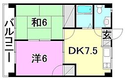 間取図画像 2DK
