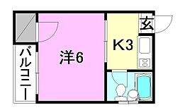 間取図画像 1K