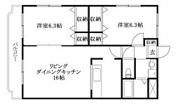 間取図画像 2LDK