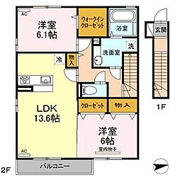 間取図画像 2LDK