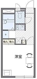 レオパレス杉山II 1階1Kの間取り