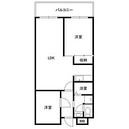 間取図画像 2LDK