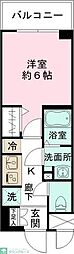 東急田園都市線 つきみ野駅 徒歩7分の賃貸マンション 1階1Kの間取り