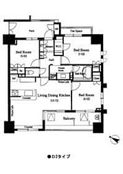 ＫＤＸレジデンス町田 5階3LDKの間取り
