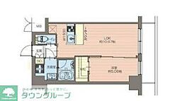 プレジオ宮崎台 3階1LDKの間取り