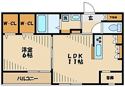 間取図画像 1SLDK