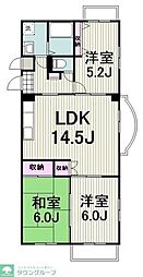 オーナービラ鈴木 3LDKの間取図画像