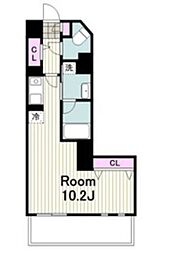 エムロード ワンルームの間取図画像