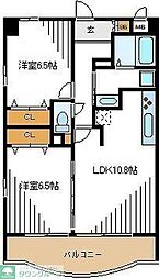KAULANAEAST 2LDKの間取図画像