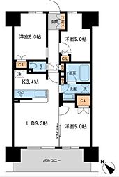 BLESS宮崎台 3LDKの間取図画像