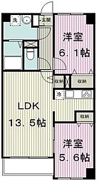S-FORT青葉しらとり台 2LDKの間取図画像